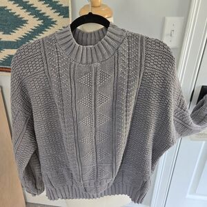 Orvis Vintage Grey Knit Sweater Size Xl